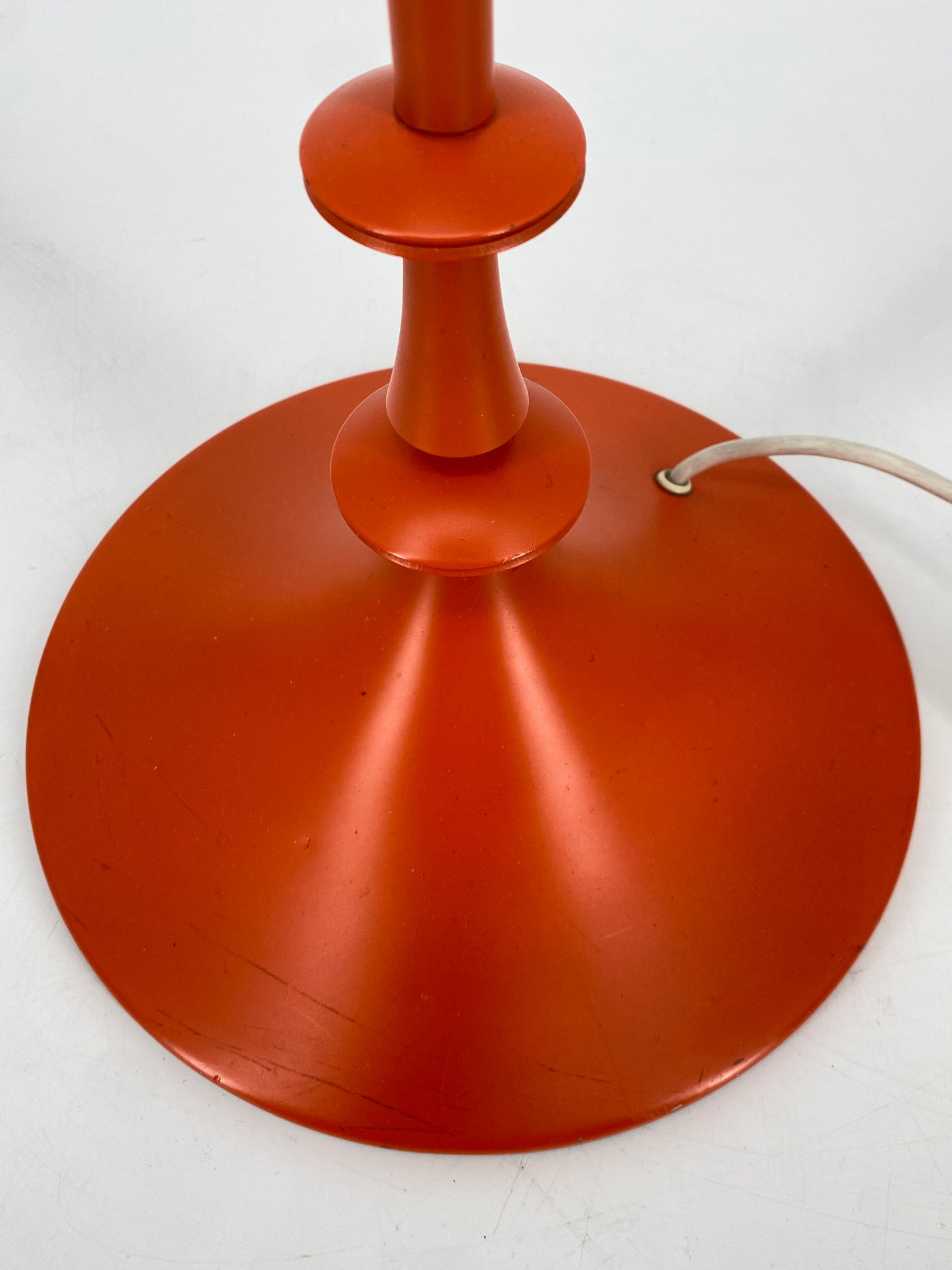 Vintage Stehlampe in leuchtend-orange von Leclair & Schäfer, Deutschland 1970er