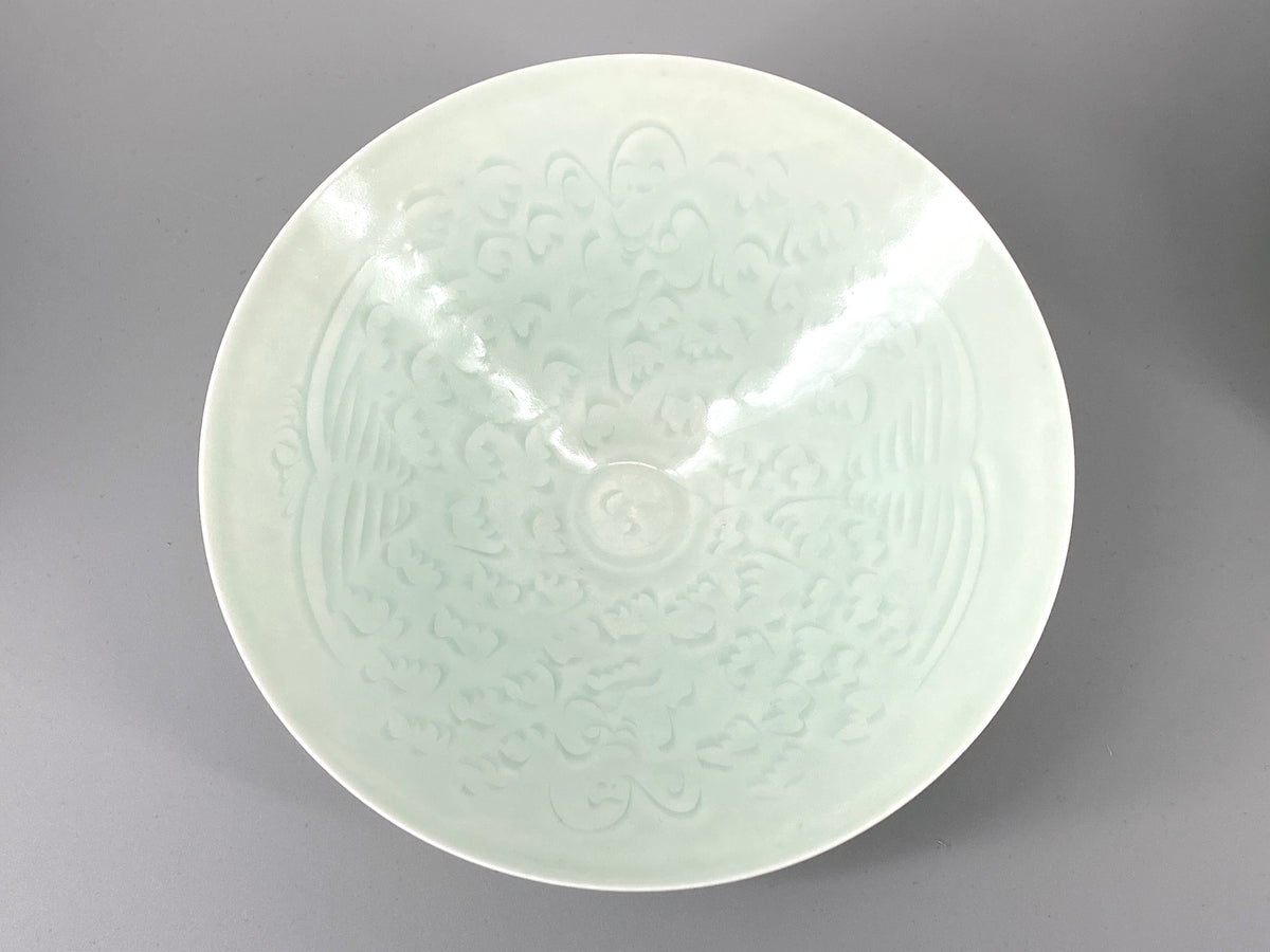 chinesische Qingbai Porzellan Schale, mit floralem Dekor