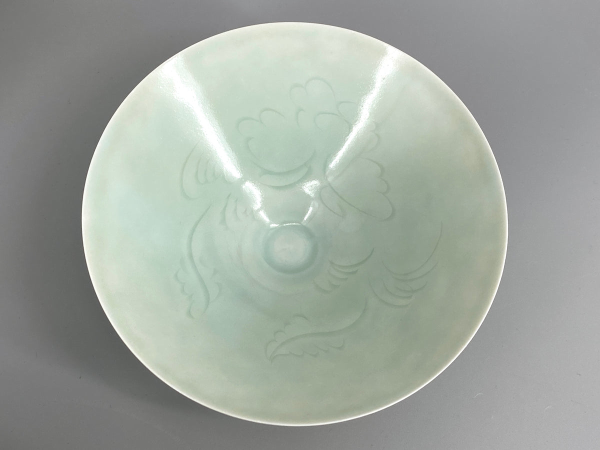 chinesische Qingbai Porzellan Schale, mit floralem Dekor