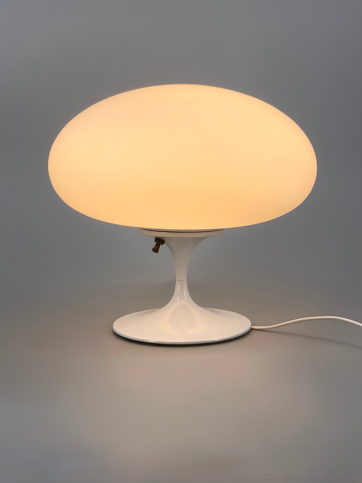 #1 Mushroom Tischlampe aus Glas von Bill Curry für Laurel Lamp Co., 1960er