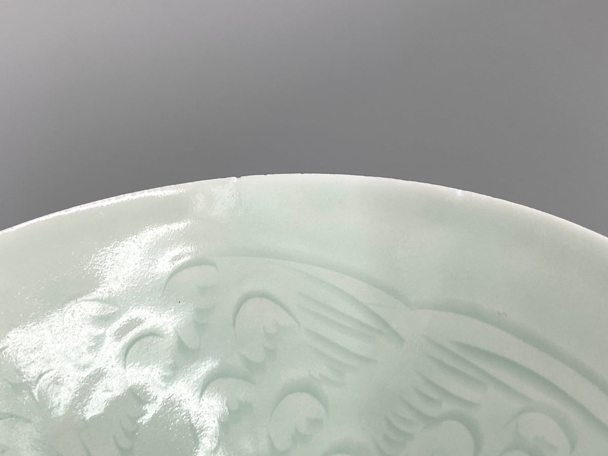chinesische Qingbai Porzellan Schale, mit floralem Dekor
