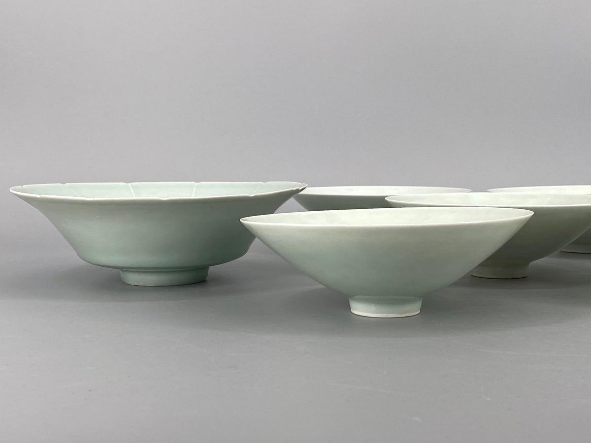 chinesische Qingbai Porzellan Schale, mit floralem Dekor