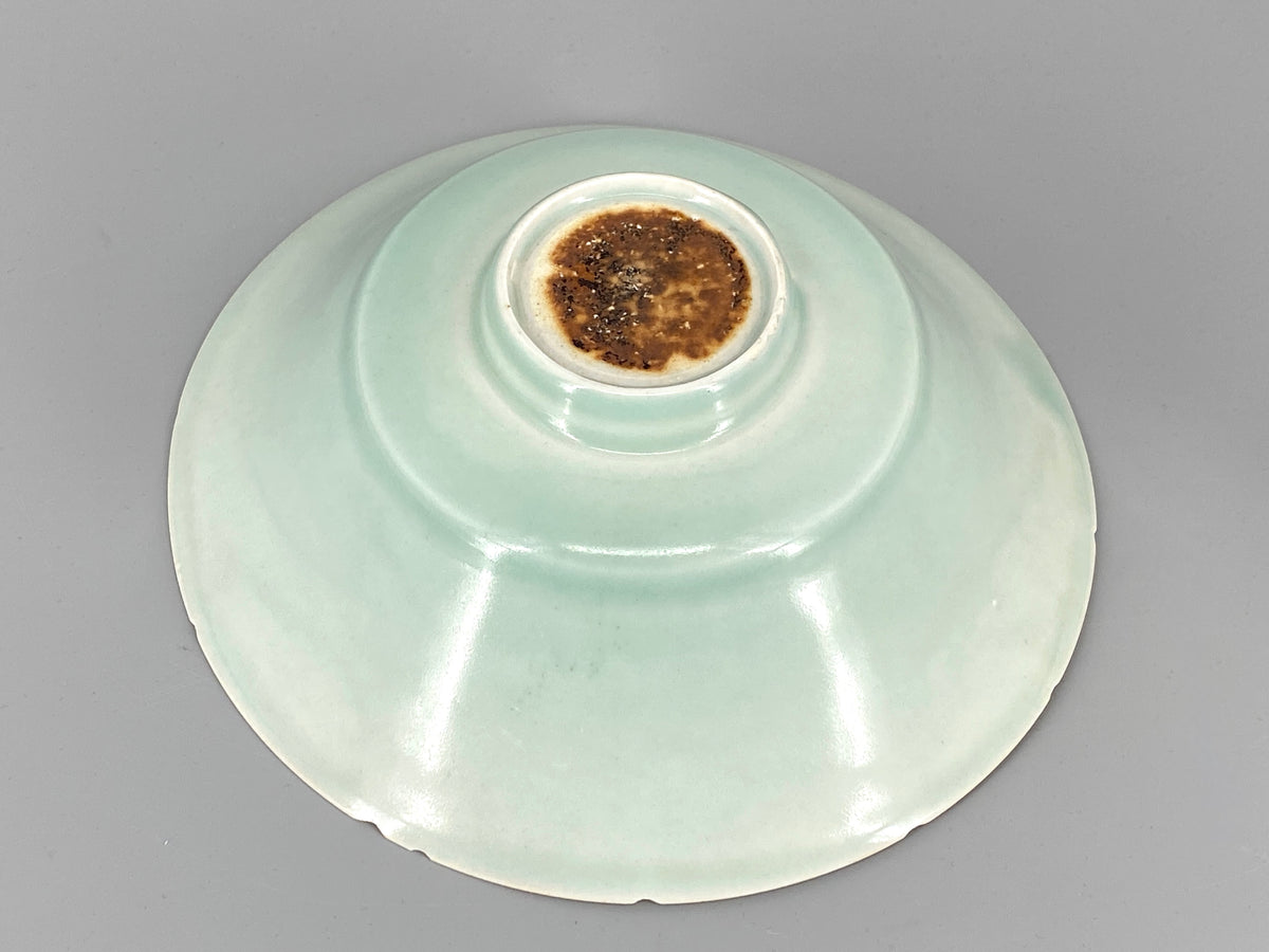 große chinesische Qingbai Porzellan Schale, mit floralem Dekor