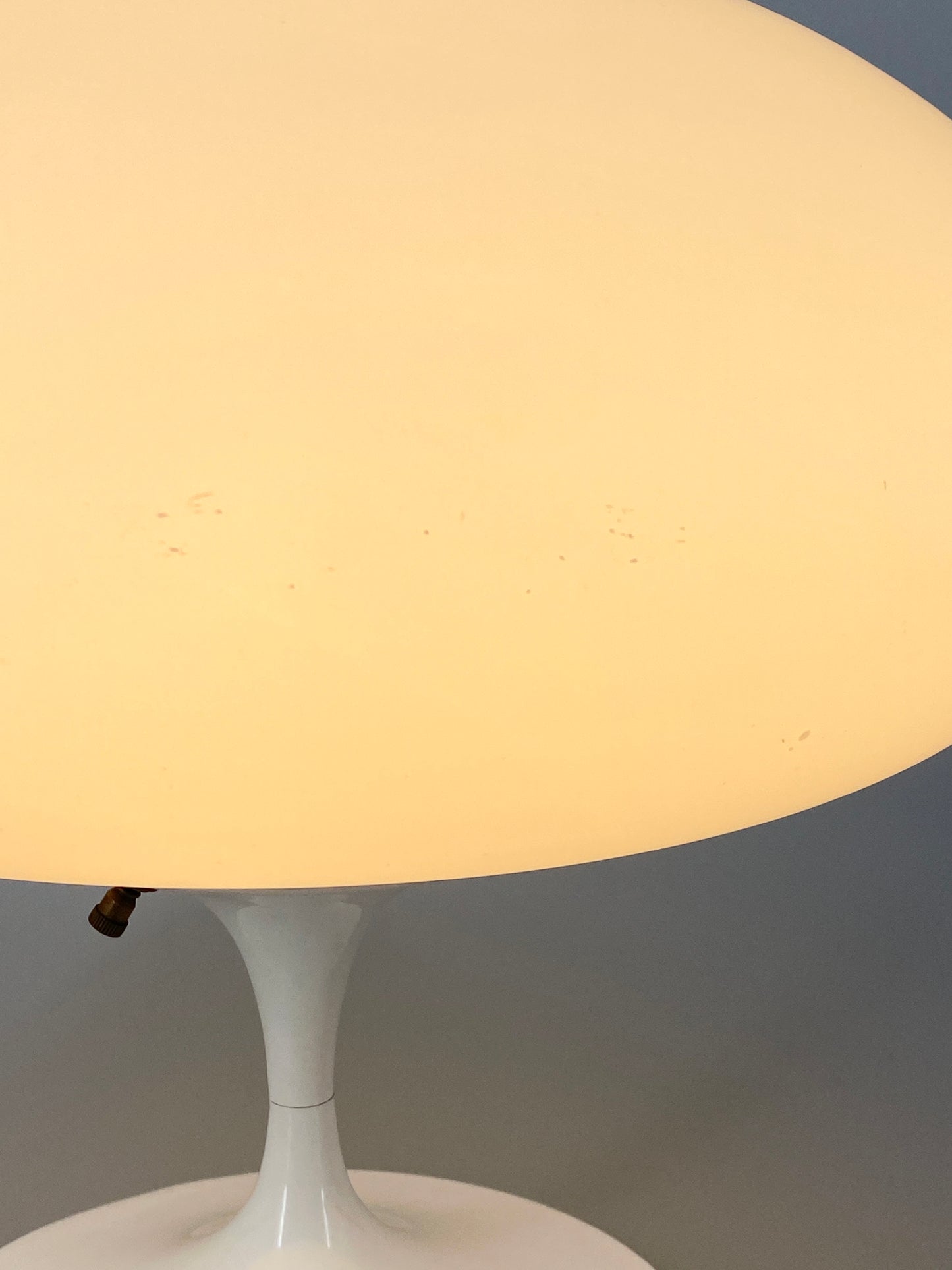 #2 Mushroom Tischlampe aus Glas von Bill Curry für Laurel Lamp Co., 1960er