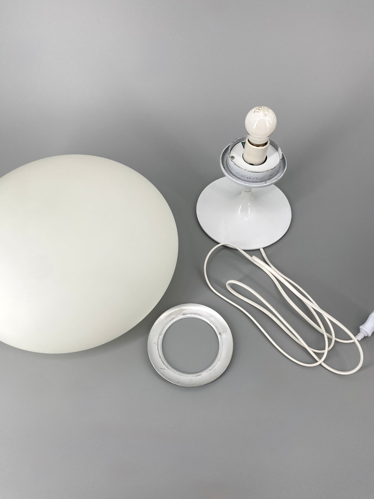 #2 Mushroom Tischlampe aus Glas von Bill Curry für Laurel Lamp Co., 1960er