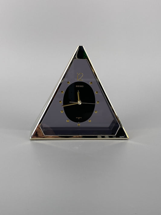 Goldene Pyramidenuhr von Seiko, Japan, 90er