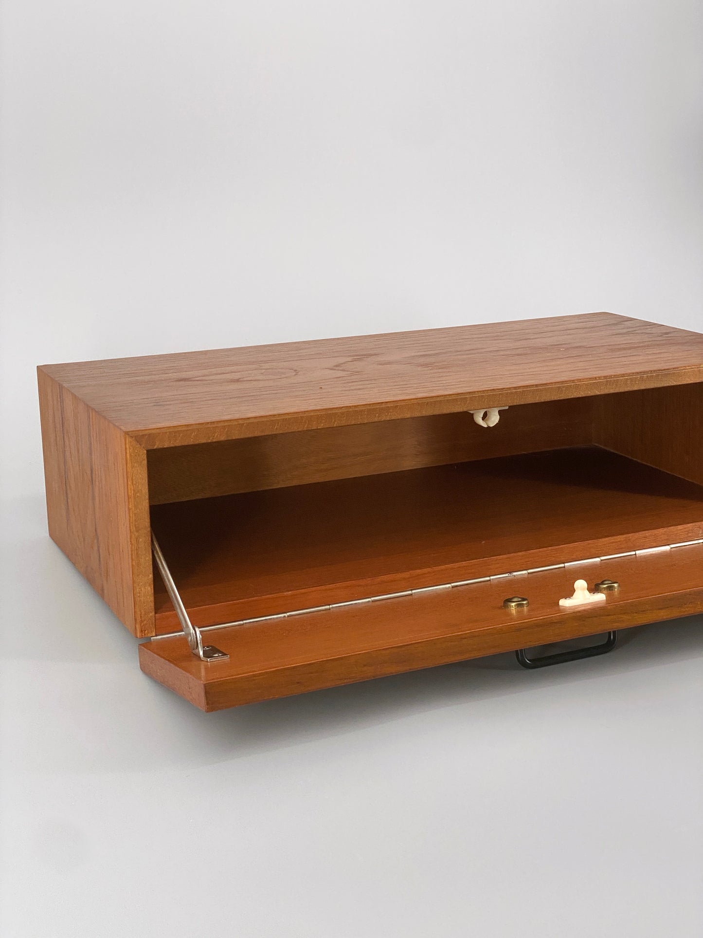 Mid Century Wandkonsole aus Teakholz, 60er