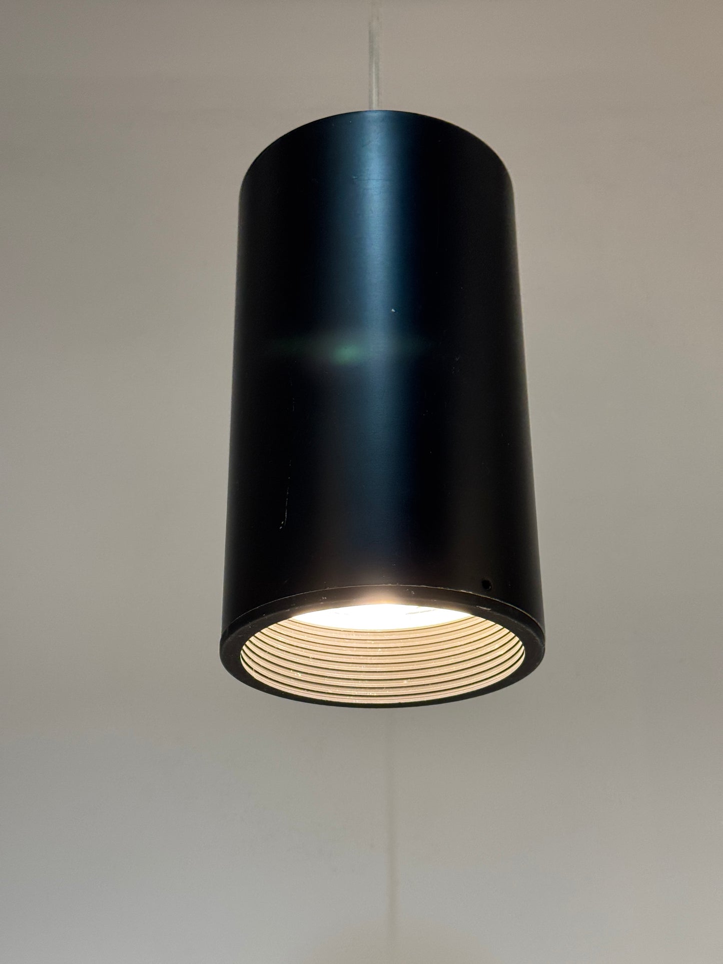 Pendelleuchte, Dänisches Design, Schwarz, 60er