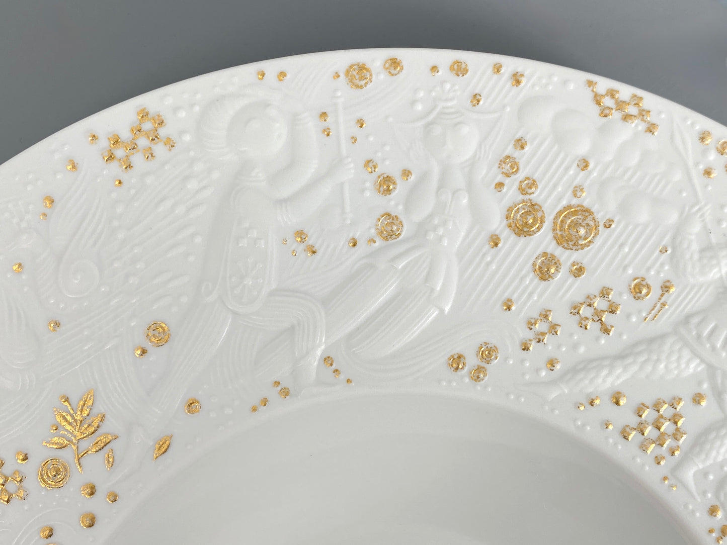 Porzellanteller von Bjørn Wiinblad für Rosenthal aus der Reihe "Die Zauberflöte", um 1980