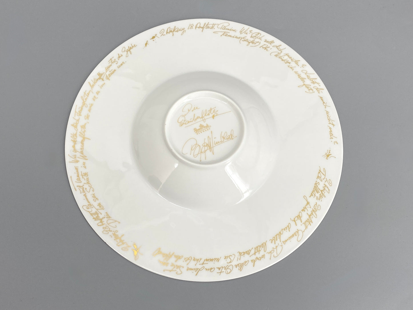 Porzellanteller von Bjørn Wiinblad für Rosenthal aus der Reihe "Die Zauberflöte", um 1980