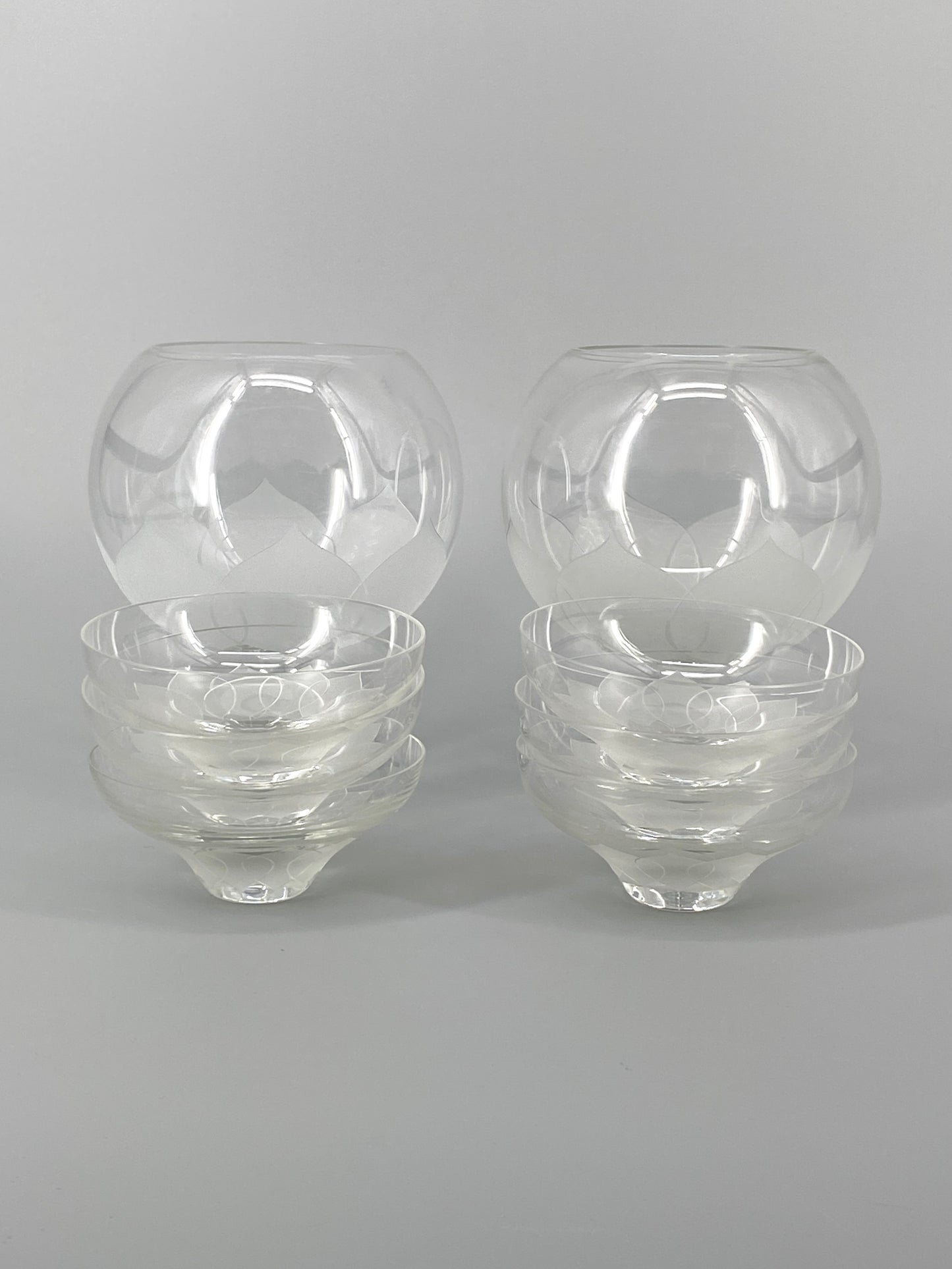Glasschalen und Bowle Gläser "Lotus" von Rosenthal, 70er