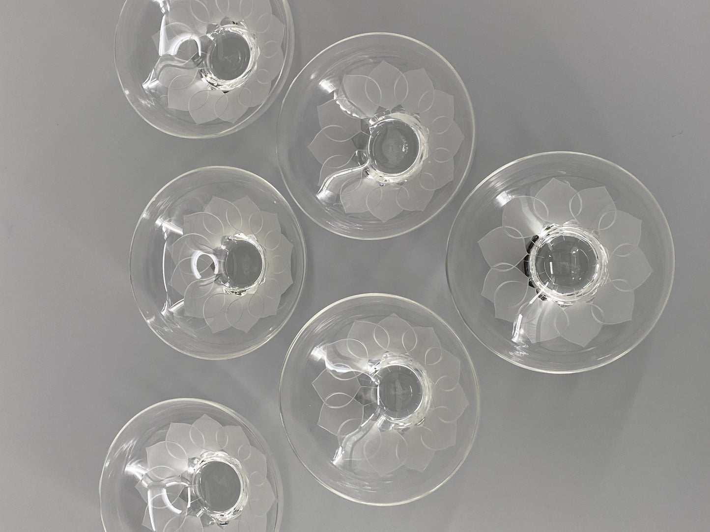 Glasschalen und Bowle Gläser "Lotus" von Rosenthal, 70er