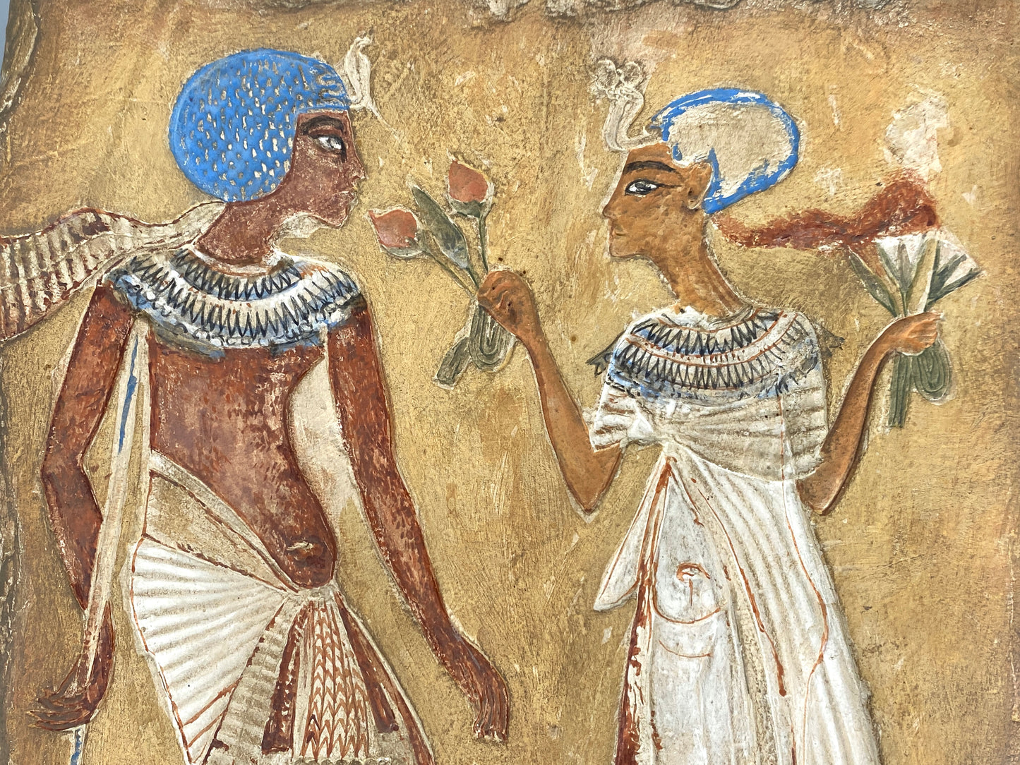 Replik, Gipsabdruck "Relief mit Darstellung eines Königs und einer Königin", 1351-1334 v. Chr. Ägypten