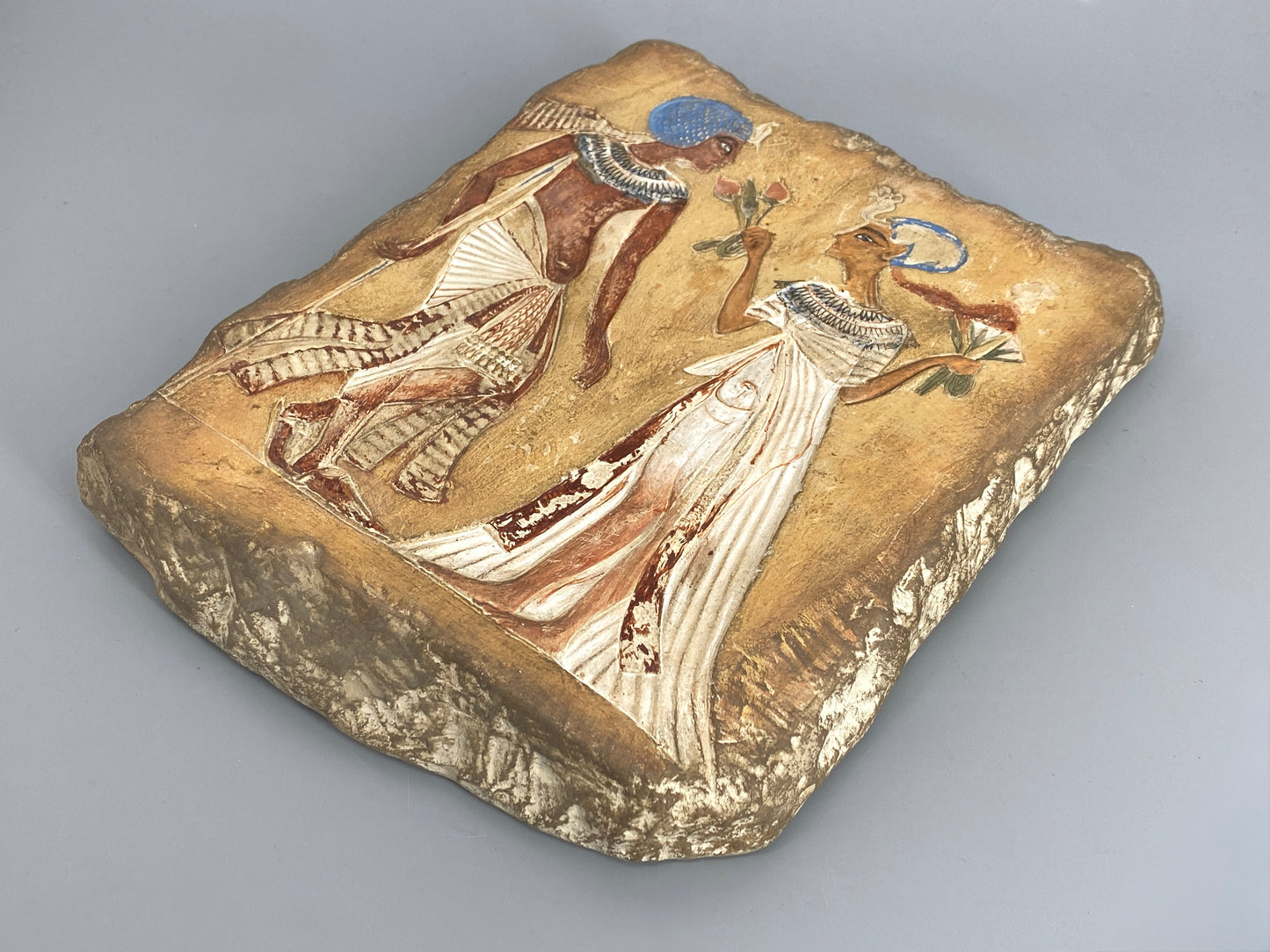 Replik, Gipsabdruck "Relief mit Darstellung eines Königs und einer Königin", 1351-1334 v. Chr. Ägypten