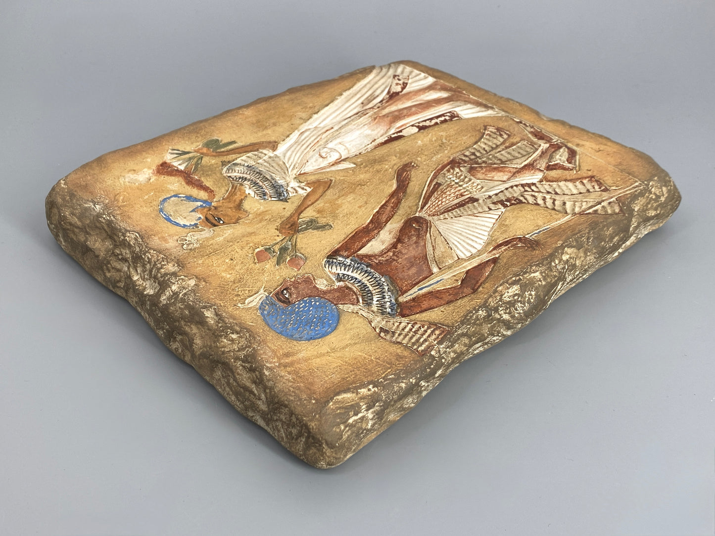 Replik, Gipsabdruck "Relief mit Darstellung eines Königs und einer Königin", 1351-1334 v. Chr. Ägypten