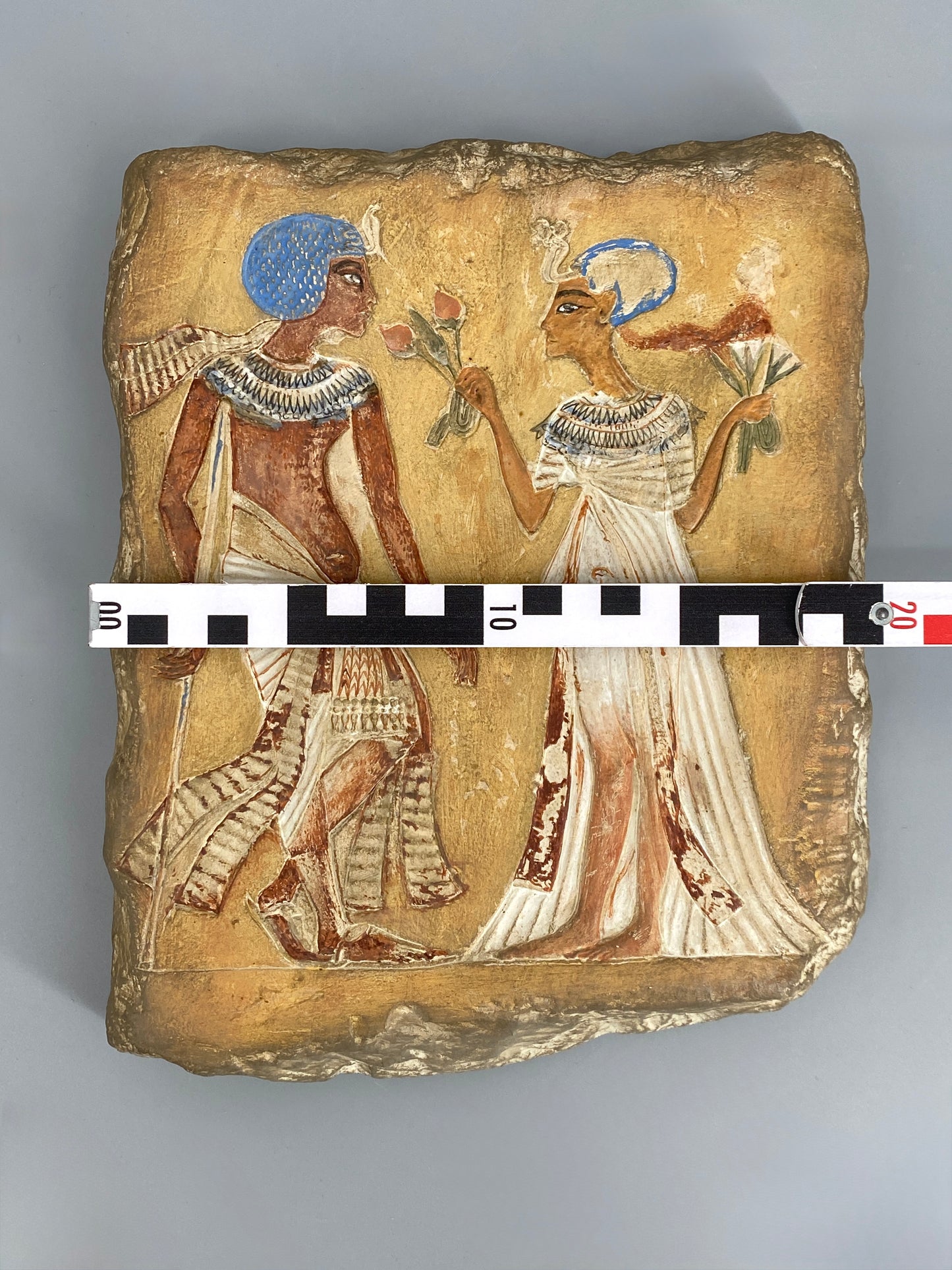 Replik, Gipsabdruck "Relief mit Darstellung eines Königs und einer Königin", 1351-1334 v. Chr. Ägypten