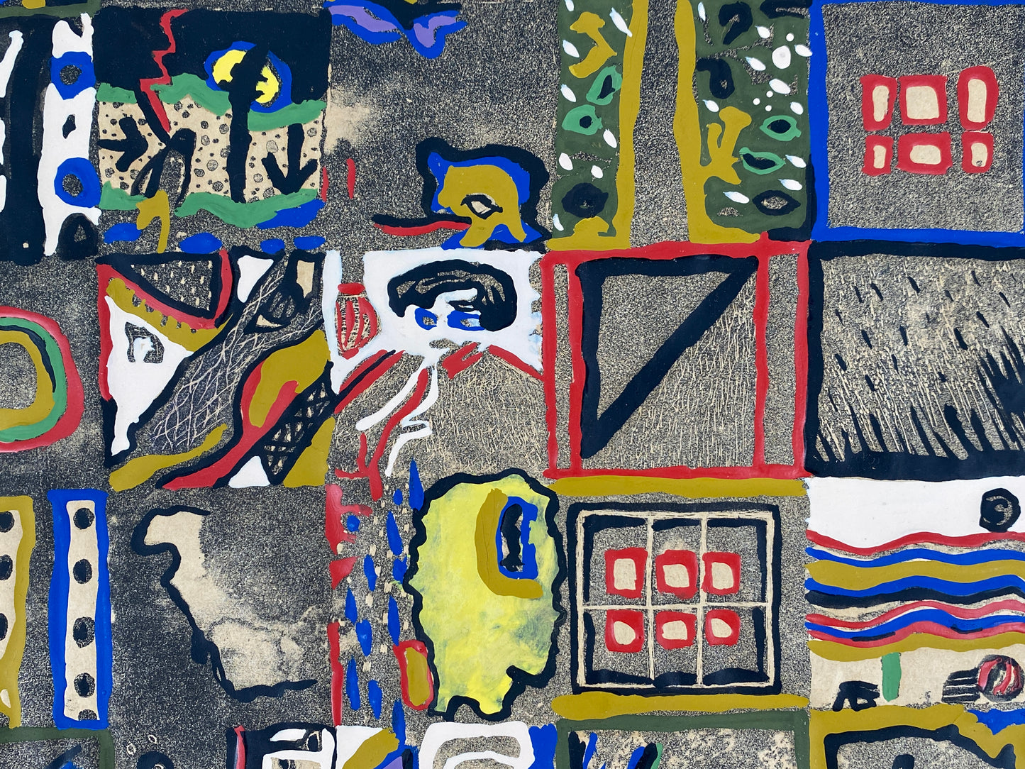 Kolorierter Druck von Elena Solis "Technique et Sentiment", 1982