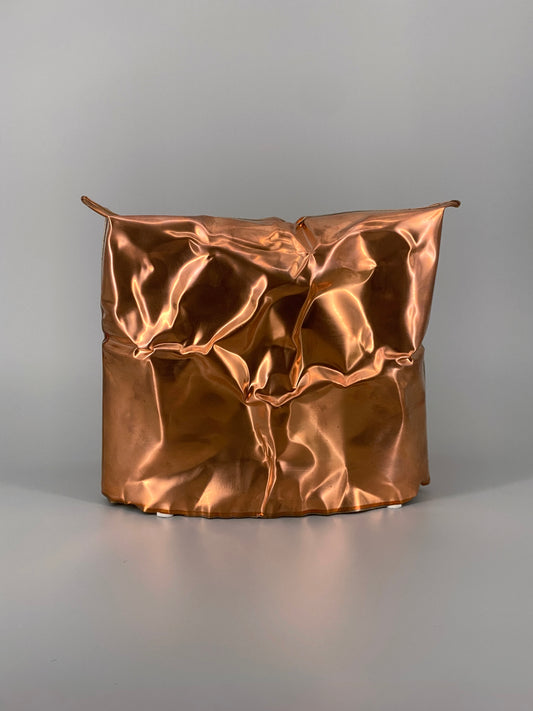 Metallkissen, Pop-Art Kunstobjekt, Kupfer