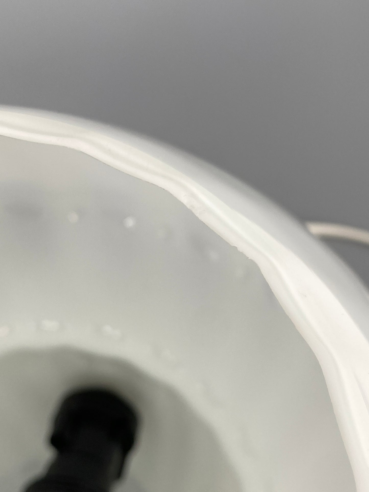 Pilzlampe aus Muranoglas mit weißen Streifen, 1970er Jahre