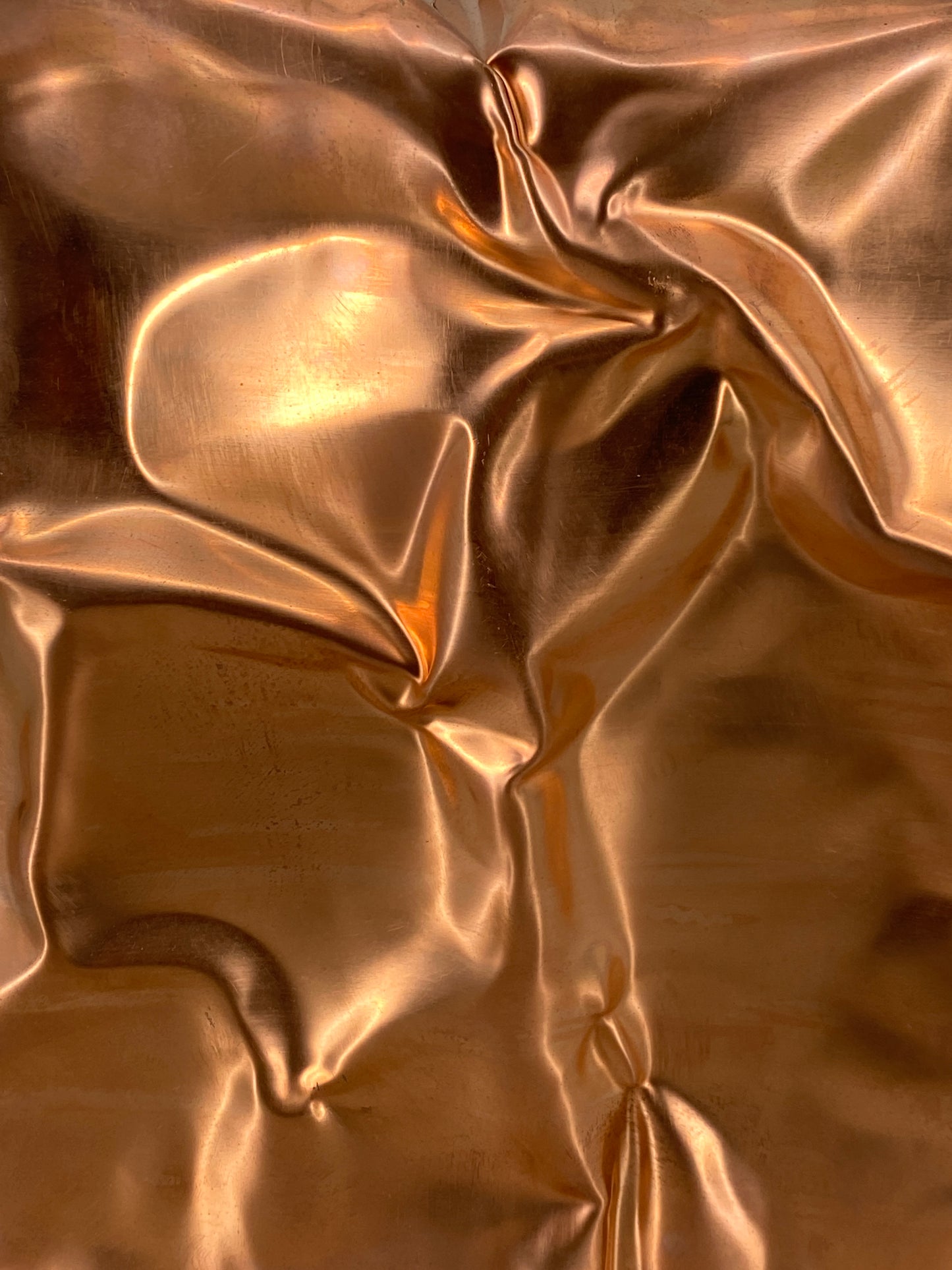 Metallkissen, Pop-Art Kunstobjekt, Kupfer