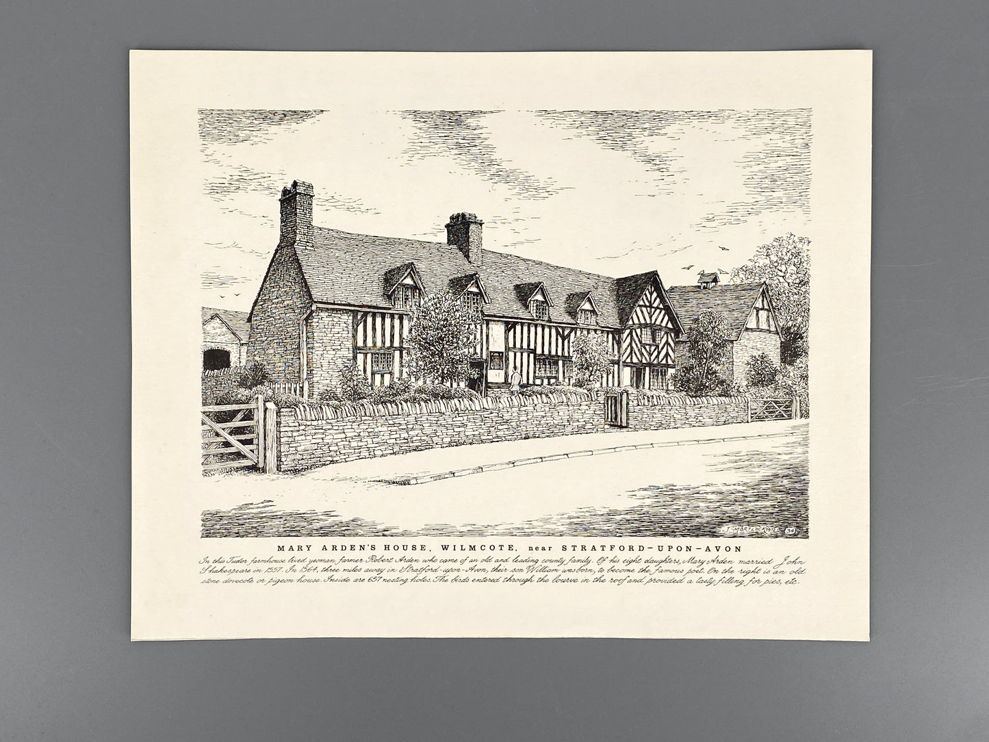 Lithografien von John Mortlock mit Motiven in Zusammenhang mit Shakepeare
