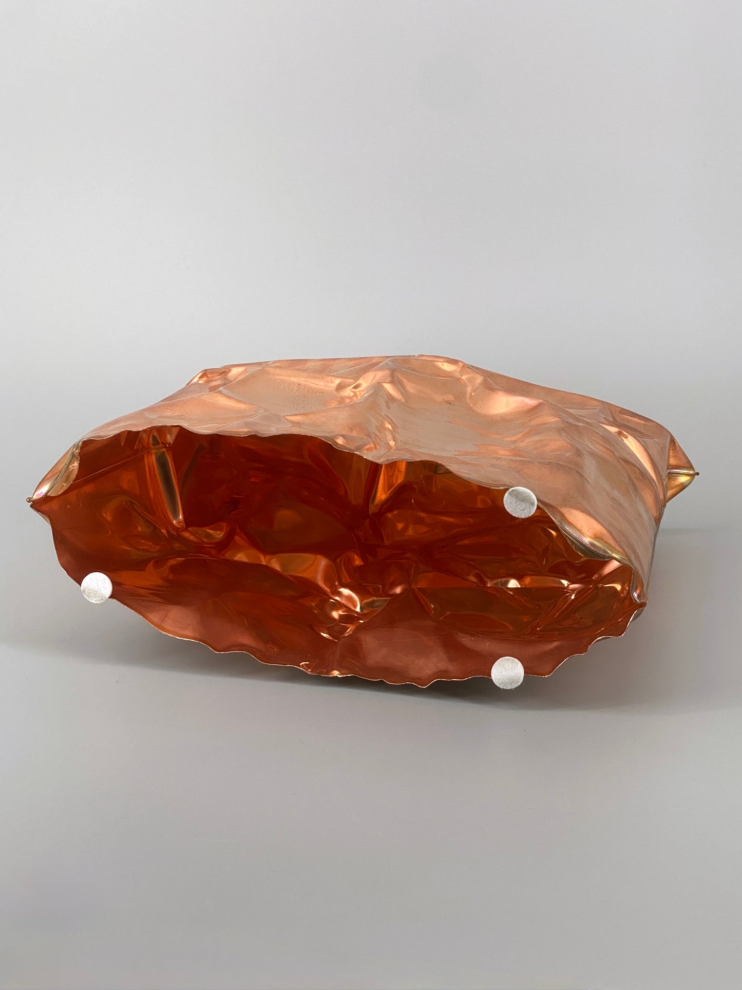 Metallkissen, Pop-Art Kunstobjekt, Kupfer