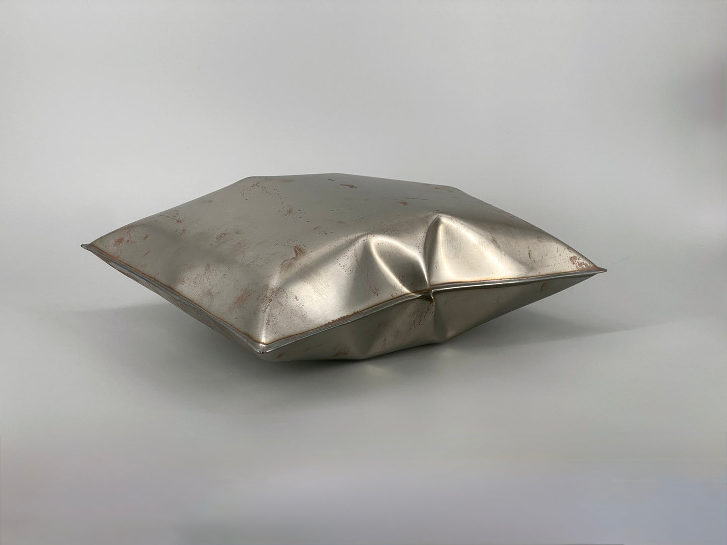 Metallkissen, Pop-Art Kunstobjekt, Edelstahl