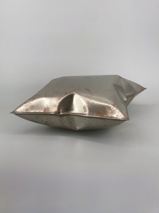 Metallkissen, Pop-Art Kunstobjekt, Edelstahl