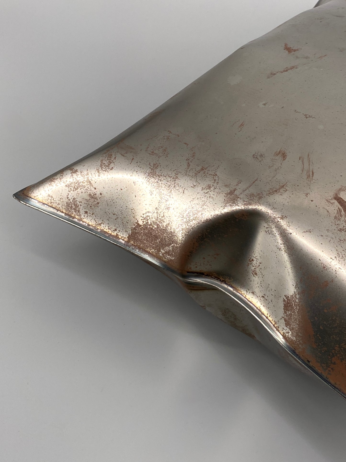 Metallkissen, Pop-Art Kunstobjekt, Edelstahl