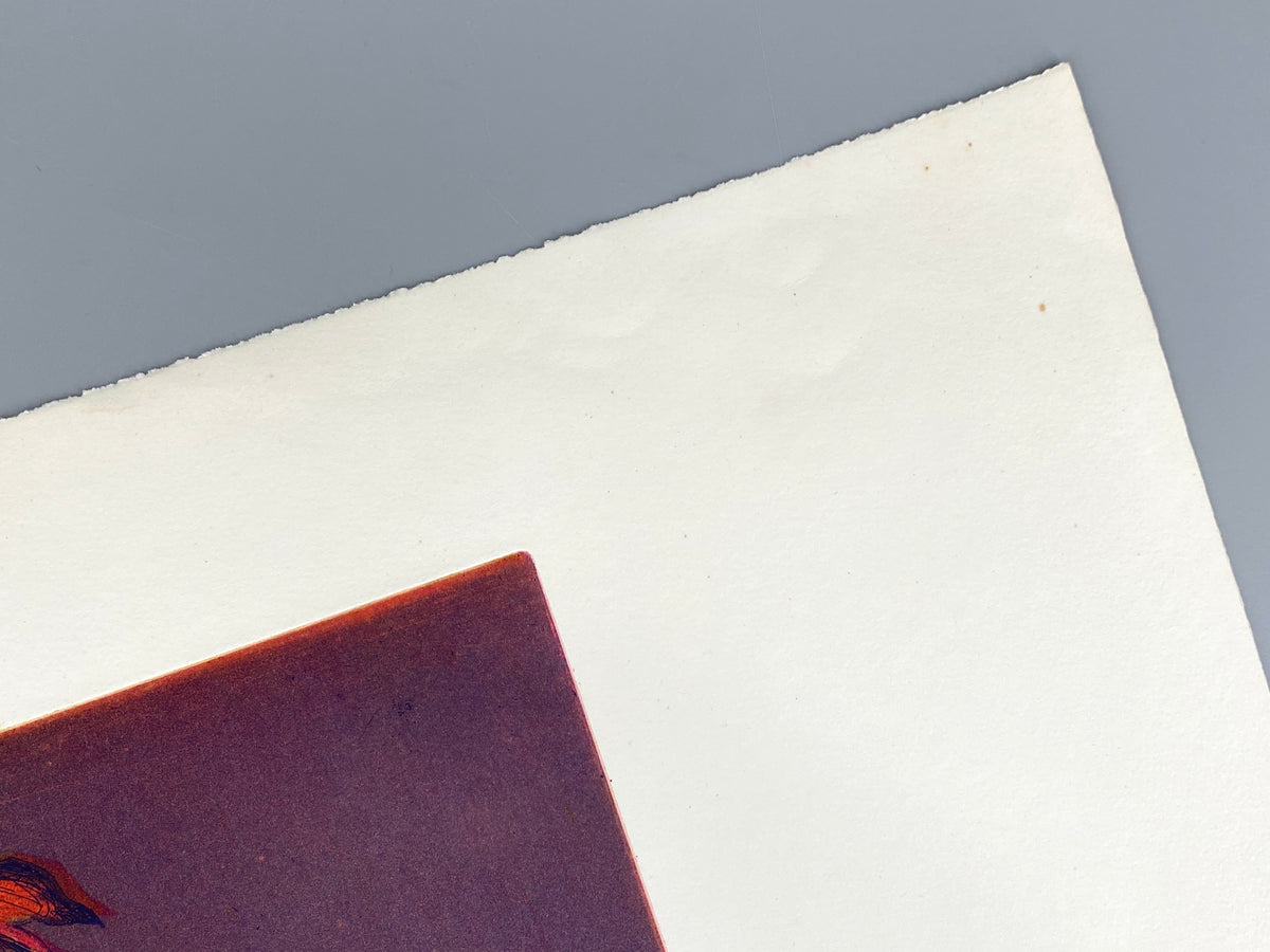 Handsignierte Farbradierung "Einen Hauch frischer" von Hartmut Friedrich (1935–2020), 1974