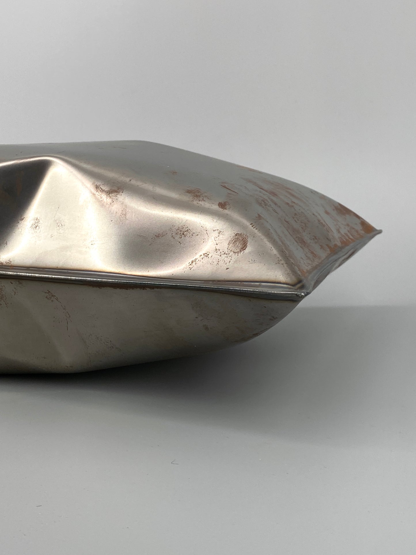 Metallkissen, Pop-Art Kunstobjekt, Edelstahl
