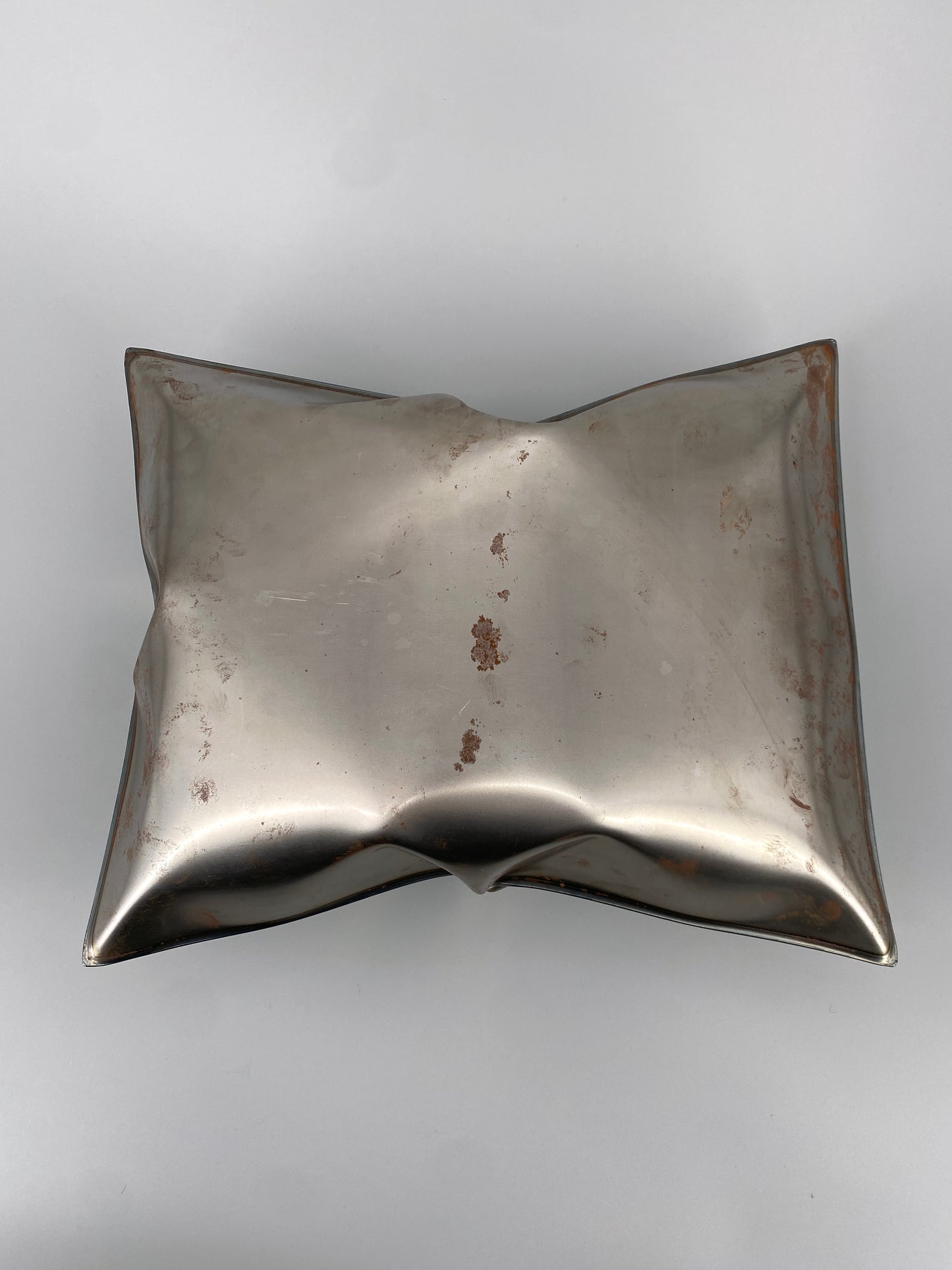 Metallkissen, Pop-Art Kunstobjekt, Edelstahl
