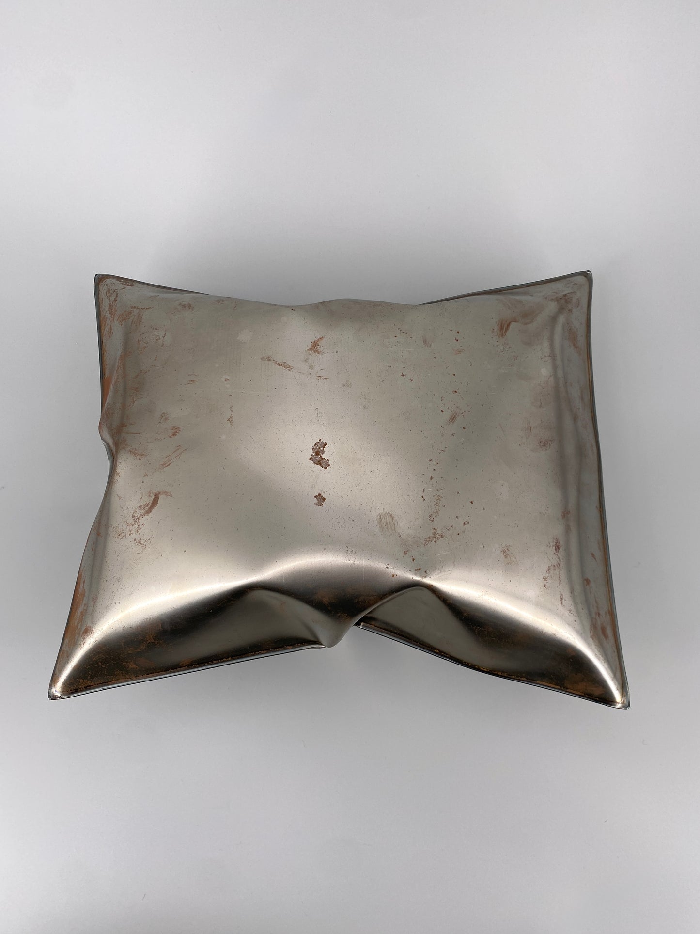 Metallkissen, Pop-Art Kunstobjekt, Edelstahl