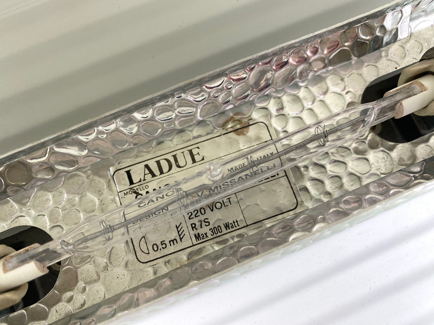 Memphis Deckenlampe "Canoa" von Vicenzo Missanelli für Ladue, Italien 80er Jahre