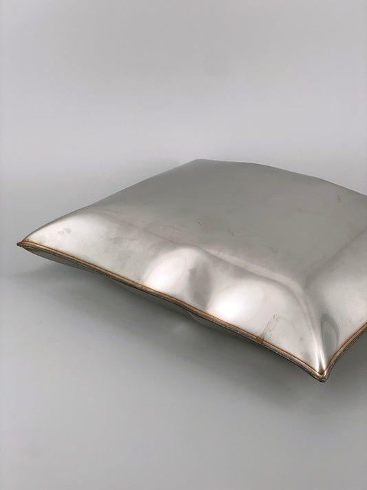Metallkissen, Pop-Art Kunstobjekt, Edelstahl