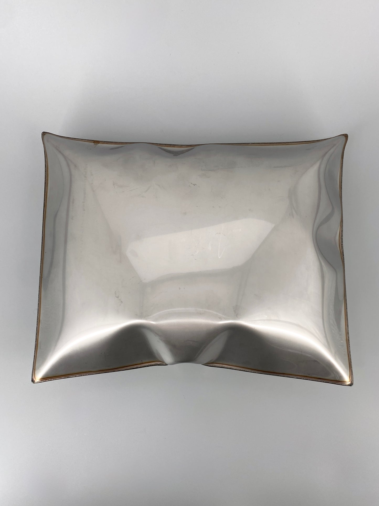 Metallkissen, Pop-Art Kunstobjekt, Edelstahl