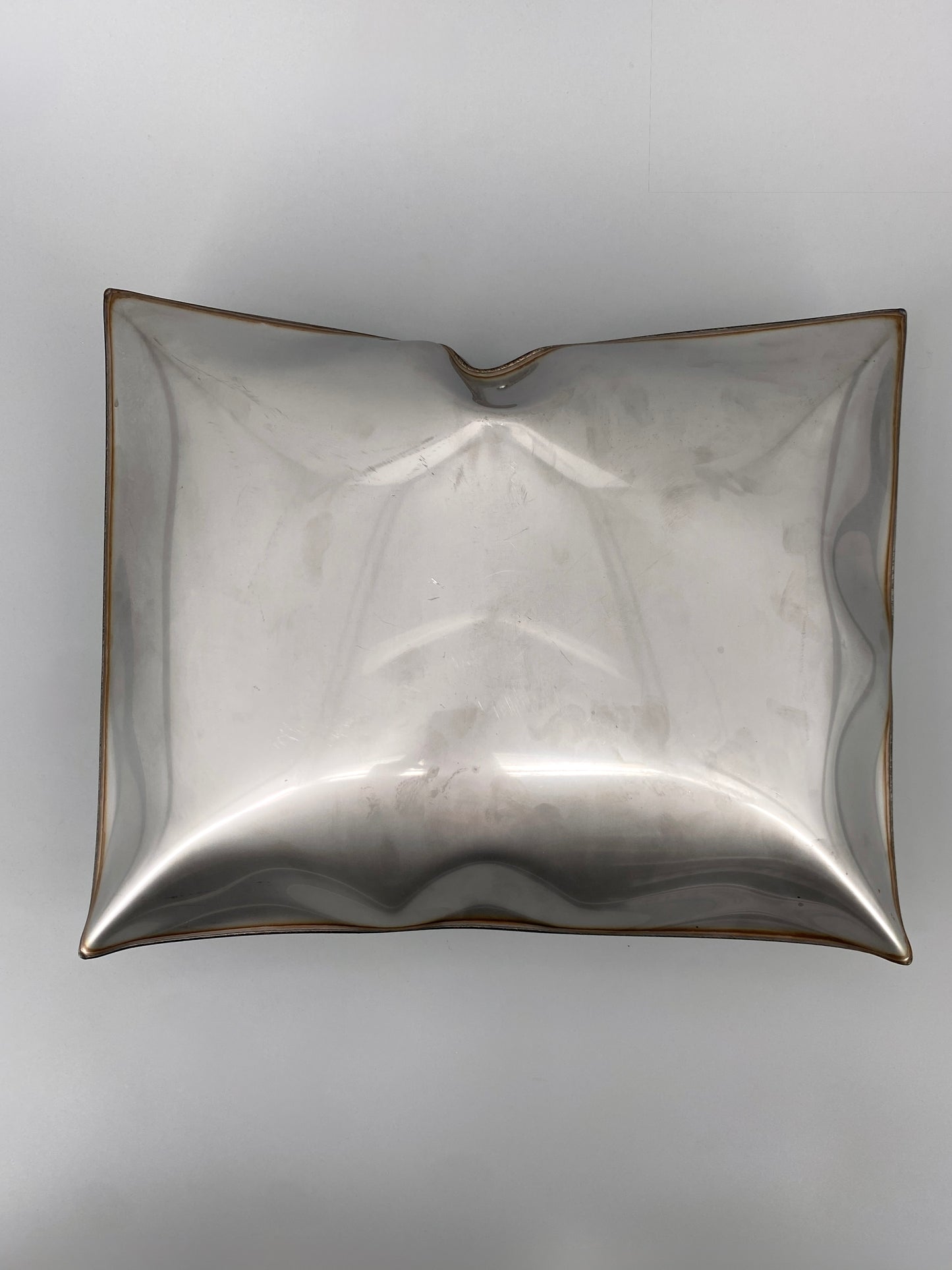 Metallkissen, Pop-Art Kunstobjekt, Edelstahl