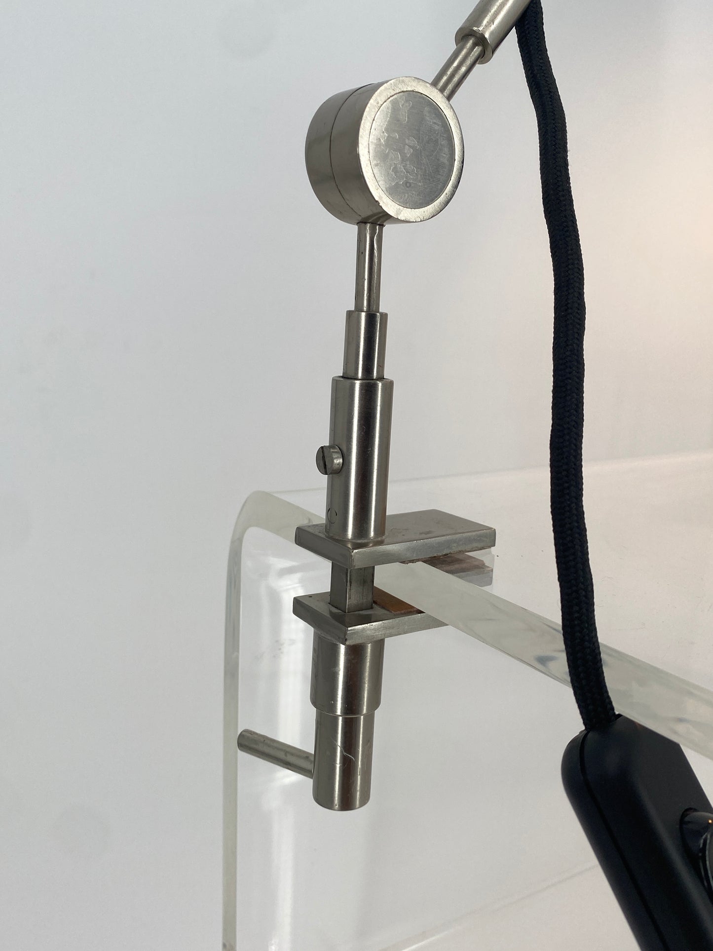 Seltene Klemm-Schreibtischlampe Modell 256 von Tito Agnoli für OLUCE, Italien 1950er