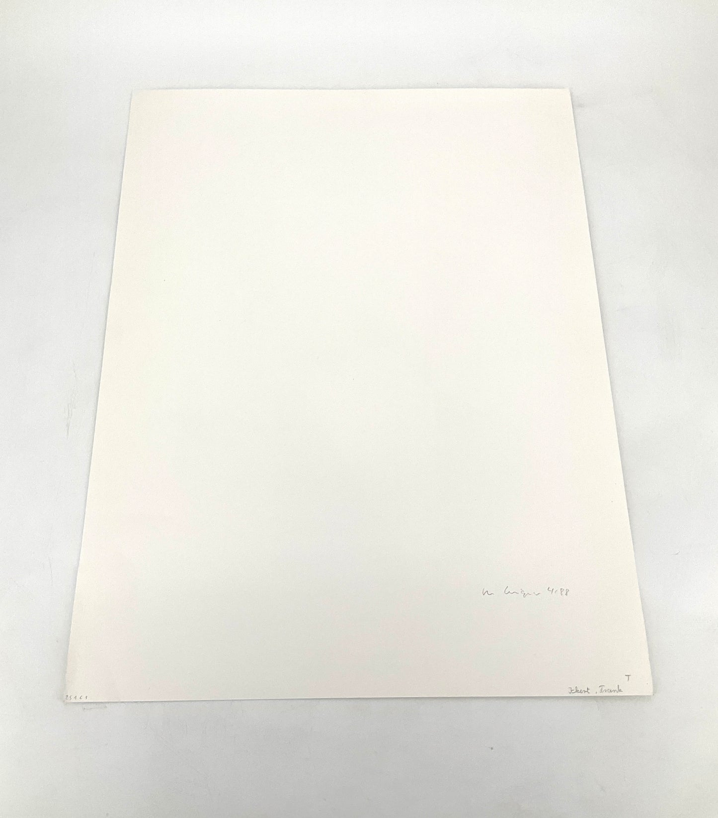 Sieb- und Offsetdruck "Modell der Genese des immateriellen Werkes" von Michael Lingner für Griffelkunst, 1988