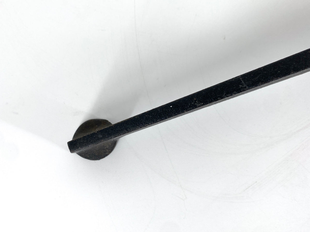 Stehlampe von Staff mit orangefarbenem Stoffschirm, Deutschland 70er