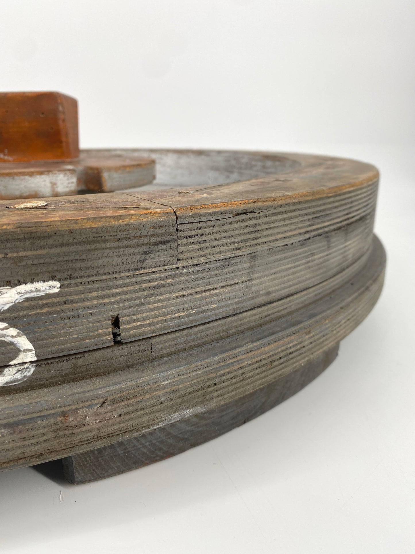 Industrielle Gußform für Schwungräder, Umlenkrollen etc. Skulpturales Objekt