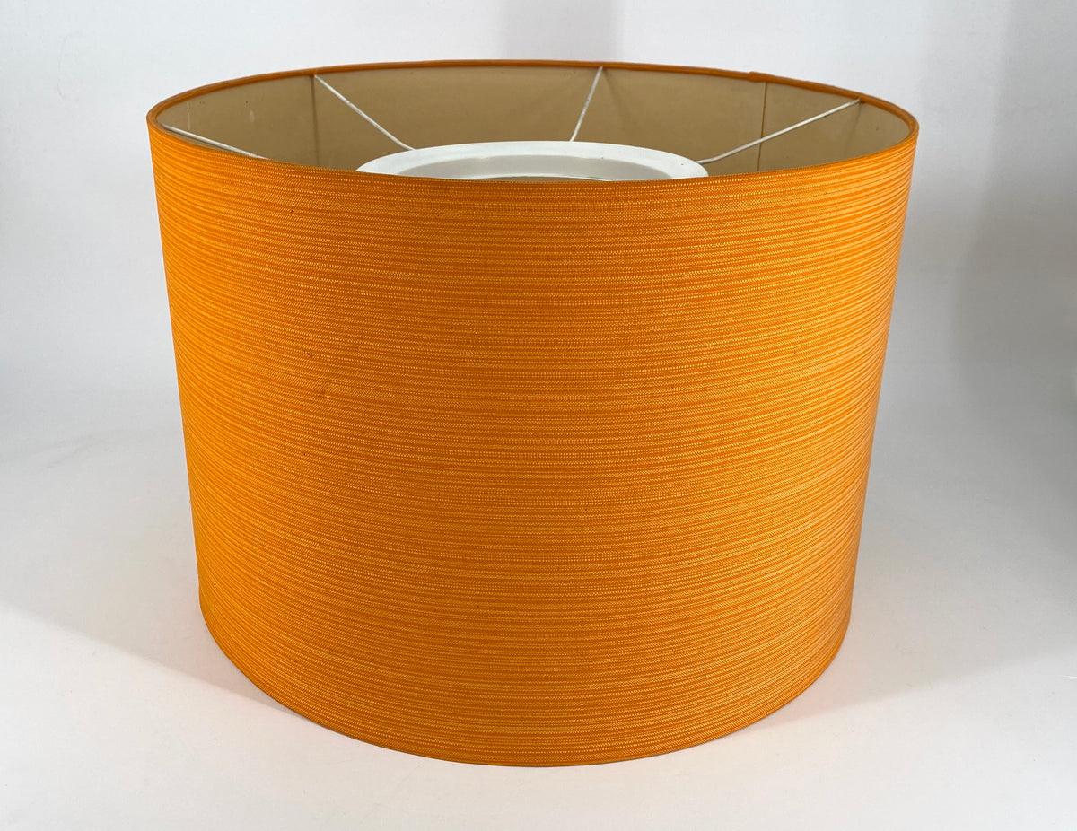 Stehlampe von Staff mit orangefarbenem Stoffschirm, Deutschland 70er