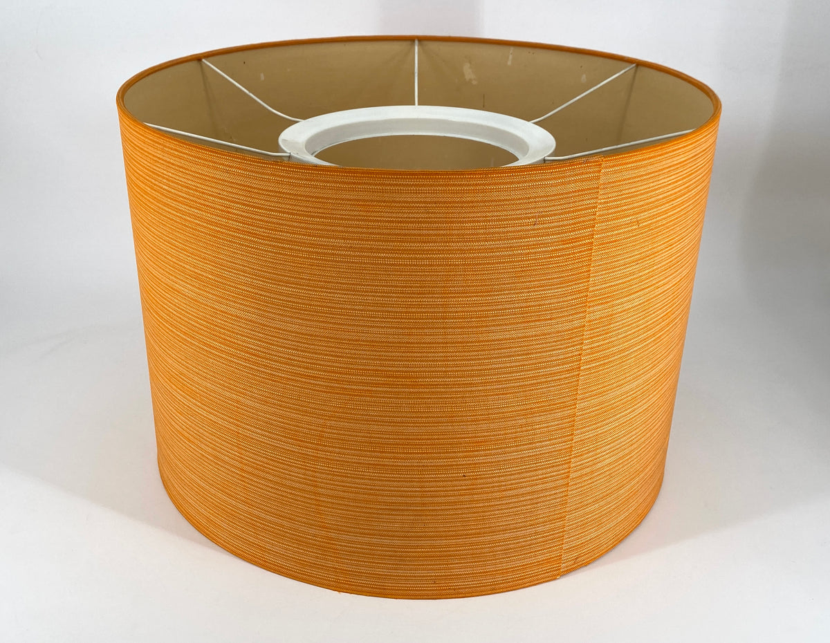Stehlampe von Staff mit orangefarbenem Stoffschirm, Deutschland 70er