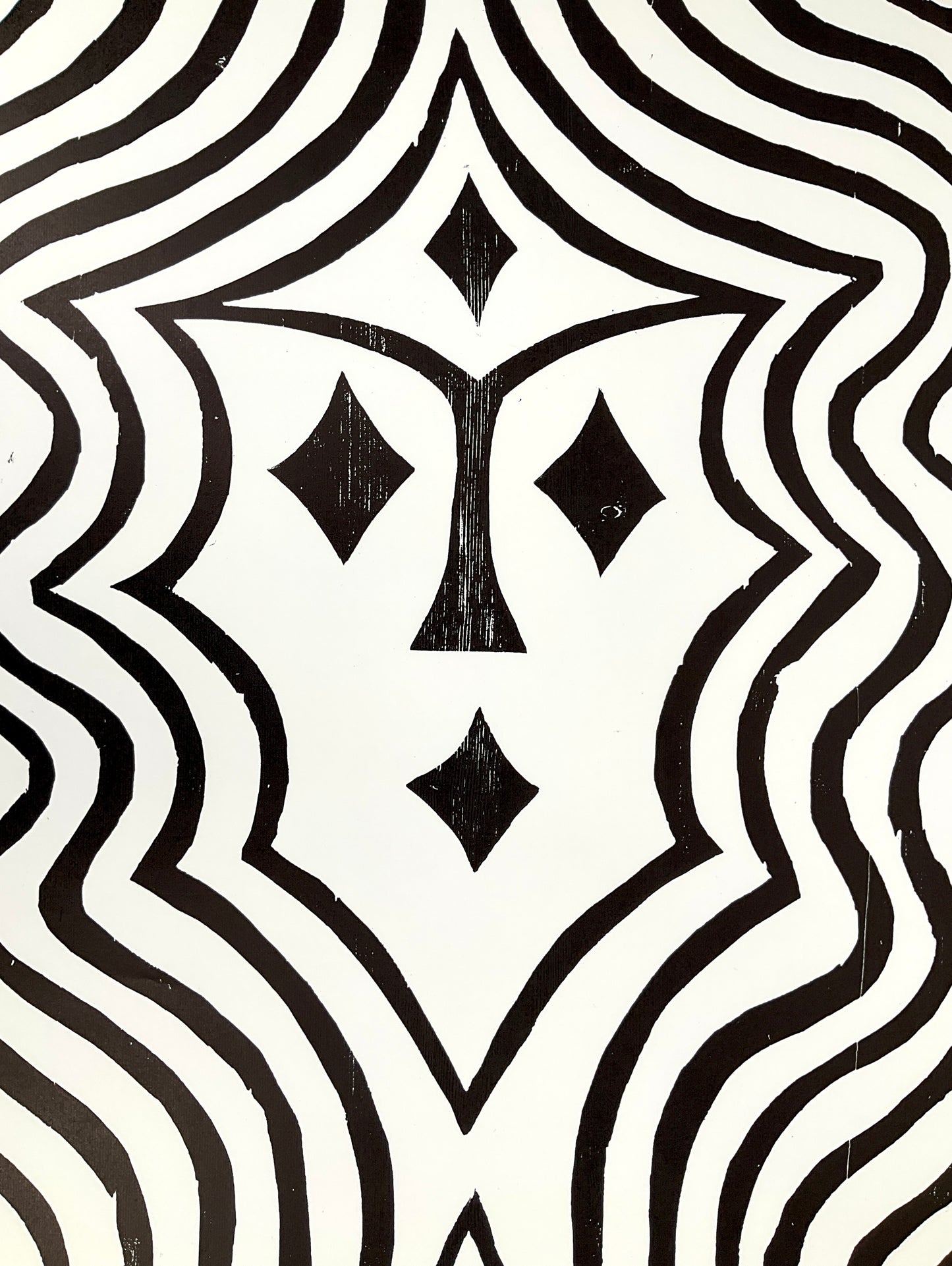 Holzschnitt "Frauenkopf" von Richard Haizmann für Griffelkunst, 1991