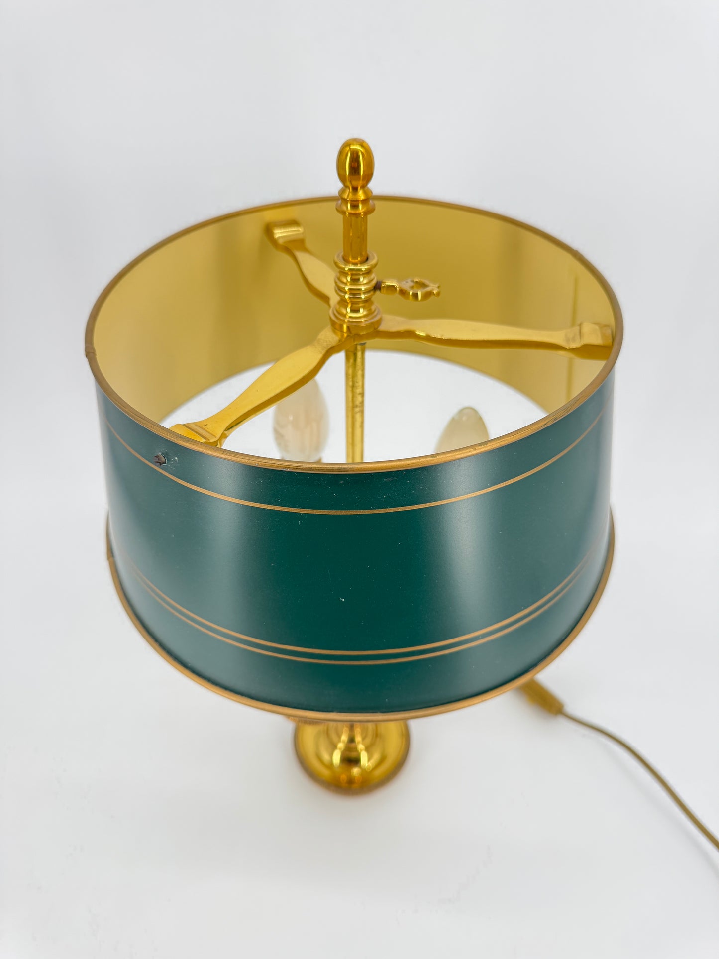 Lucien Gau Paris, Tischlampe, Empire Bouillotte, Bronze
