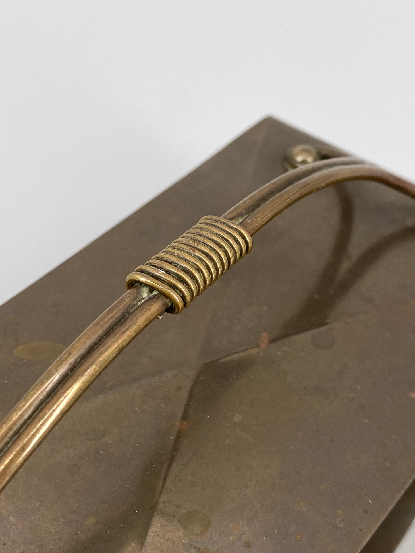 Art Deco Löschwiege aus Bronze
