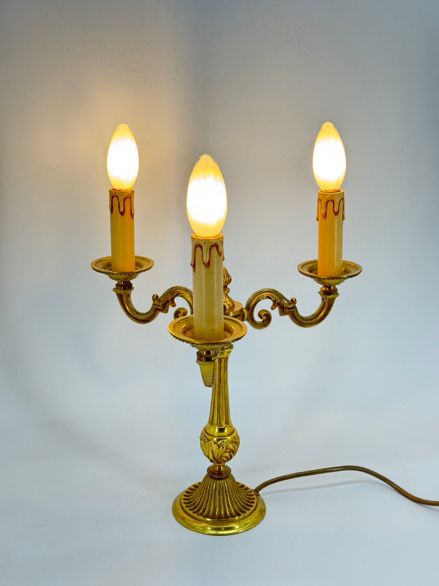 Lucien Gau, Tischlampe, Empire Bouillotte Stil
