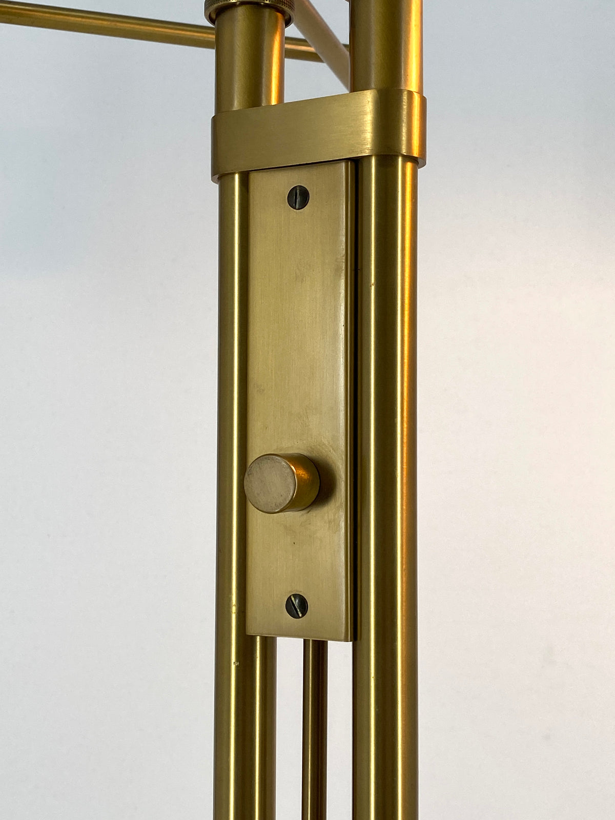 Dimmbare Stehlampe / Leselampe von Holtkötter Leuchten aus Messing, 90er