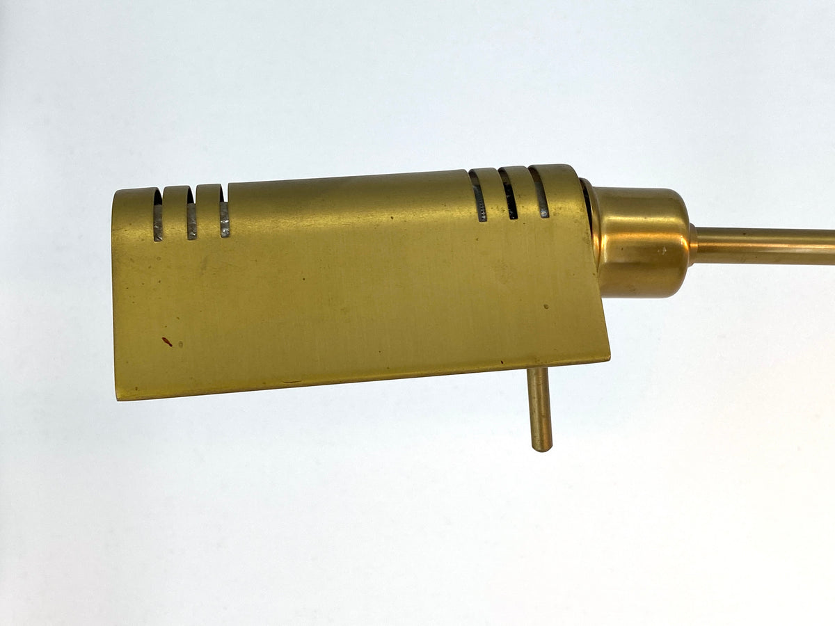 Dimmbare Stehlampe / Leselampe von Holtkötter Leuchten aus Messing, 90er