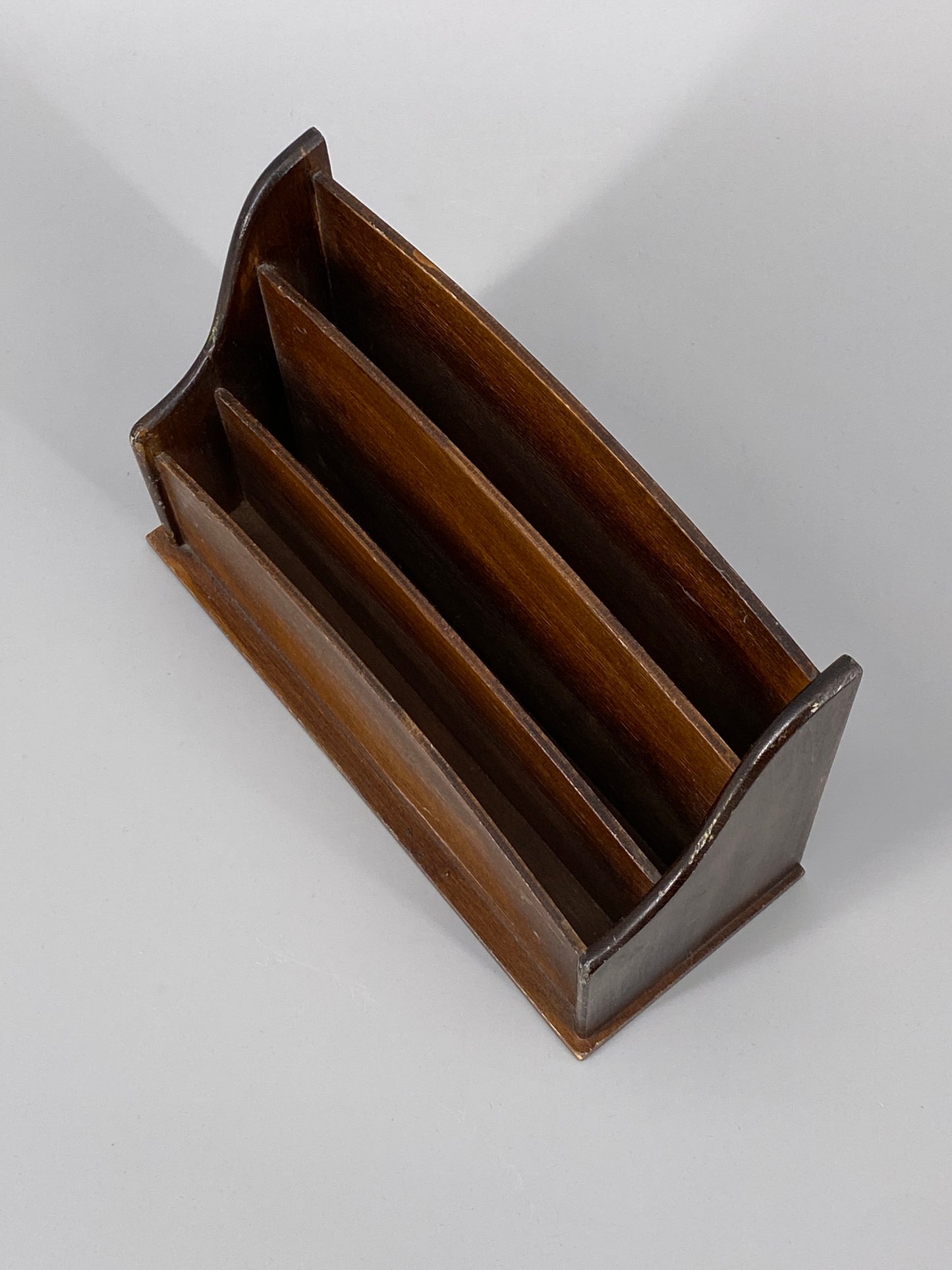 Vintage Briefhalter aus Holz